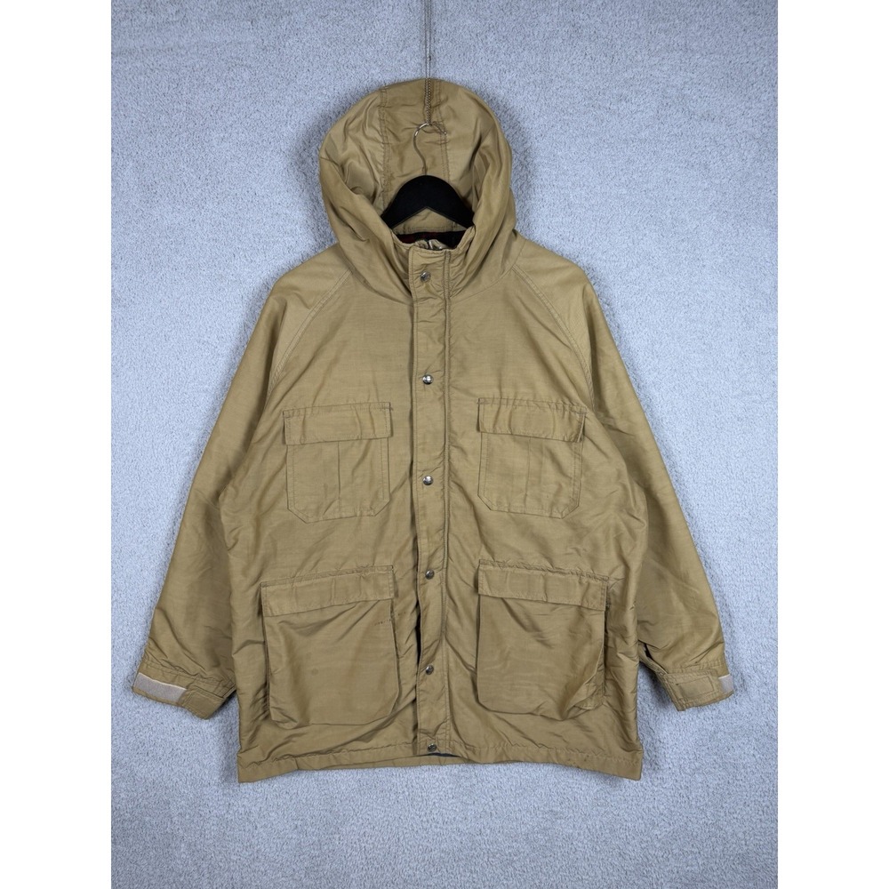 Vintage Woolrich Mountain Parka 80s/90s Plaid Lined Hooded Jacket Made USA